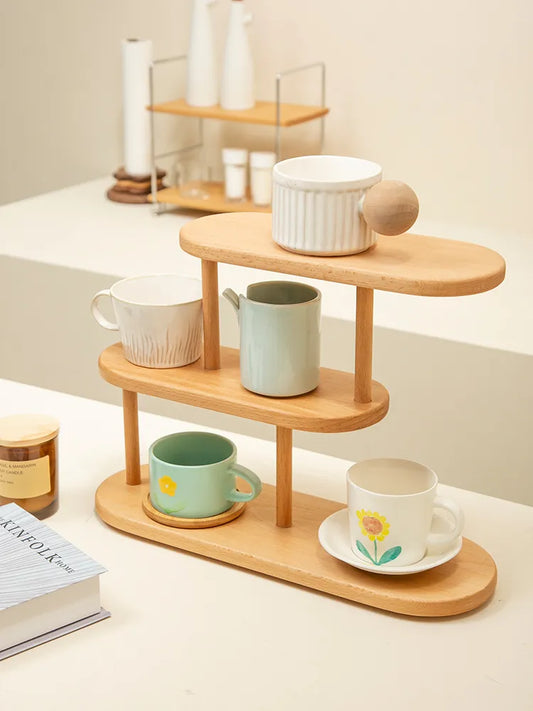 Wood Desktop Shelf