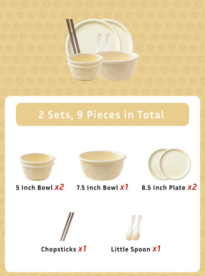 Cream Dinnerware Porcelain Set