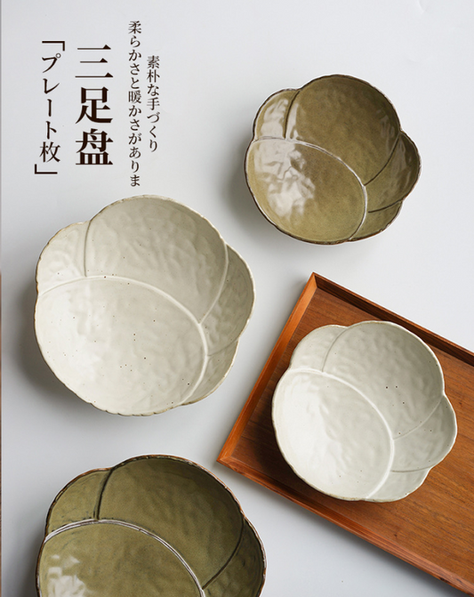 Plum Blossom Plate With Foot Rest